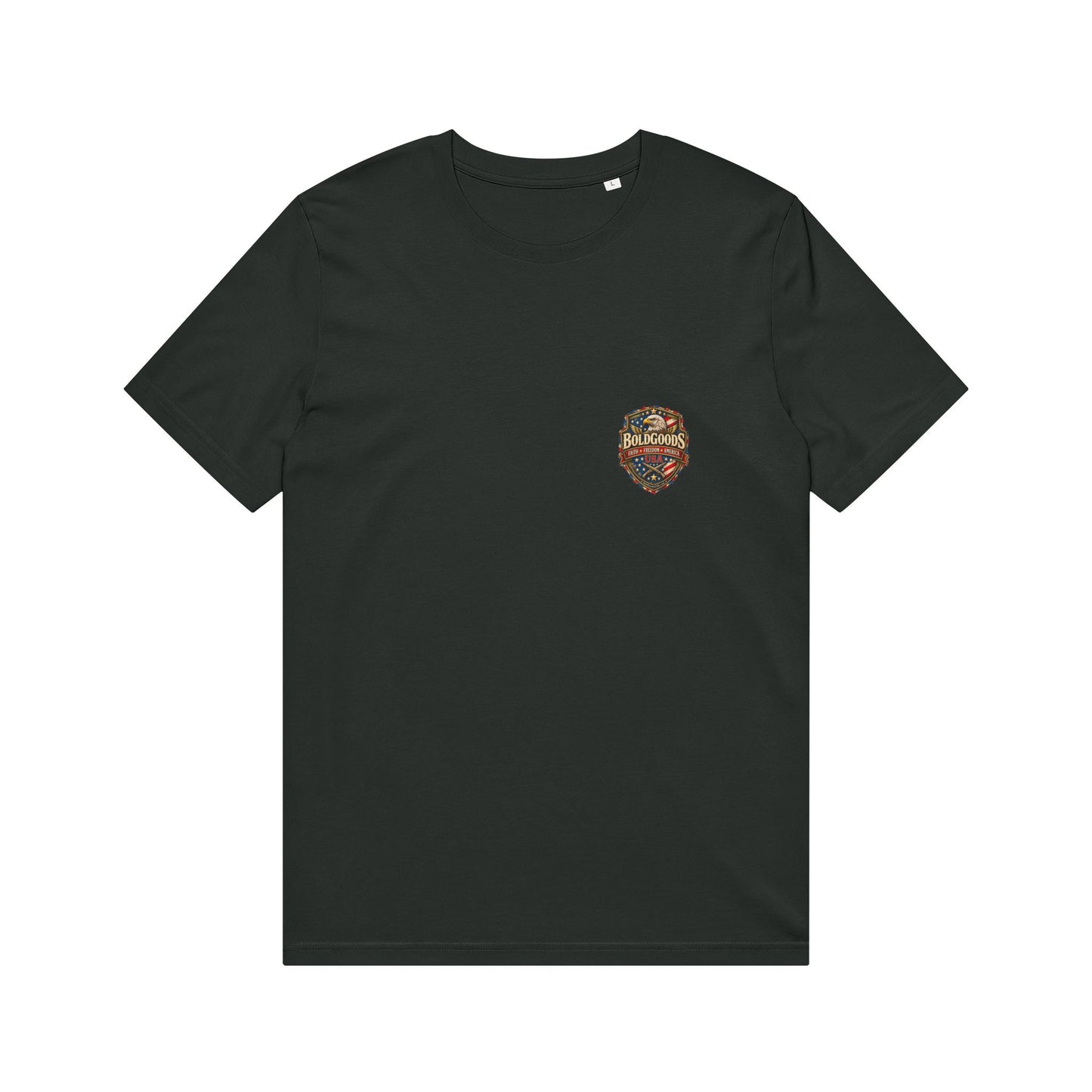 America Unleashed – Patriotic Graphic T-Shirt | Back Print + Chest Logo