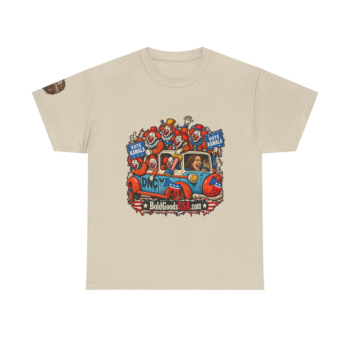 Vote Kamala Graphic T-Shirt | Front Print + Sleeve Logo