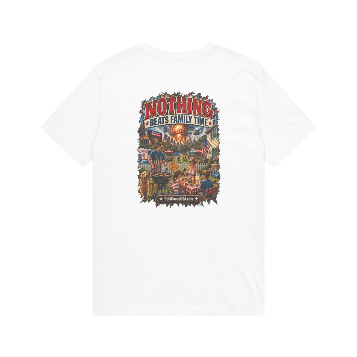 Nothing Beats Family Time - Back Print + Chest Logo T-Shirt
