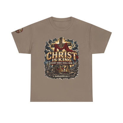 Christ is King –  Graphic T-Shirt | Front Print + Sleeve Logo