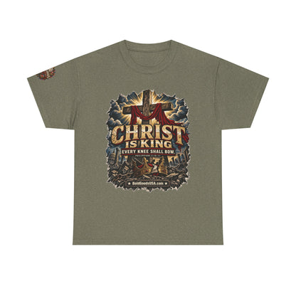 Christ is King –  Graphic T-Shirt | Front Print + Sleeve Logo