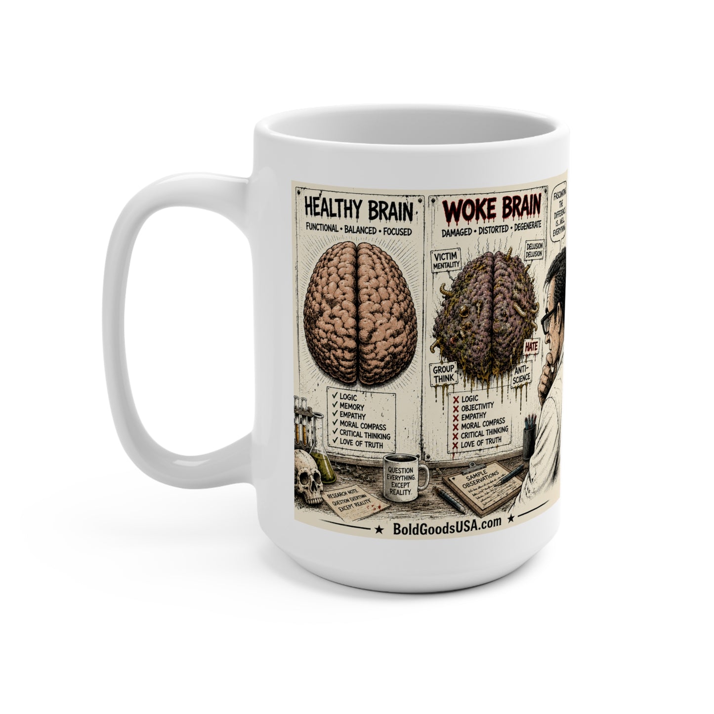 Woke Brain - Political Satire 15oz Mug