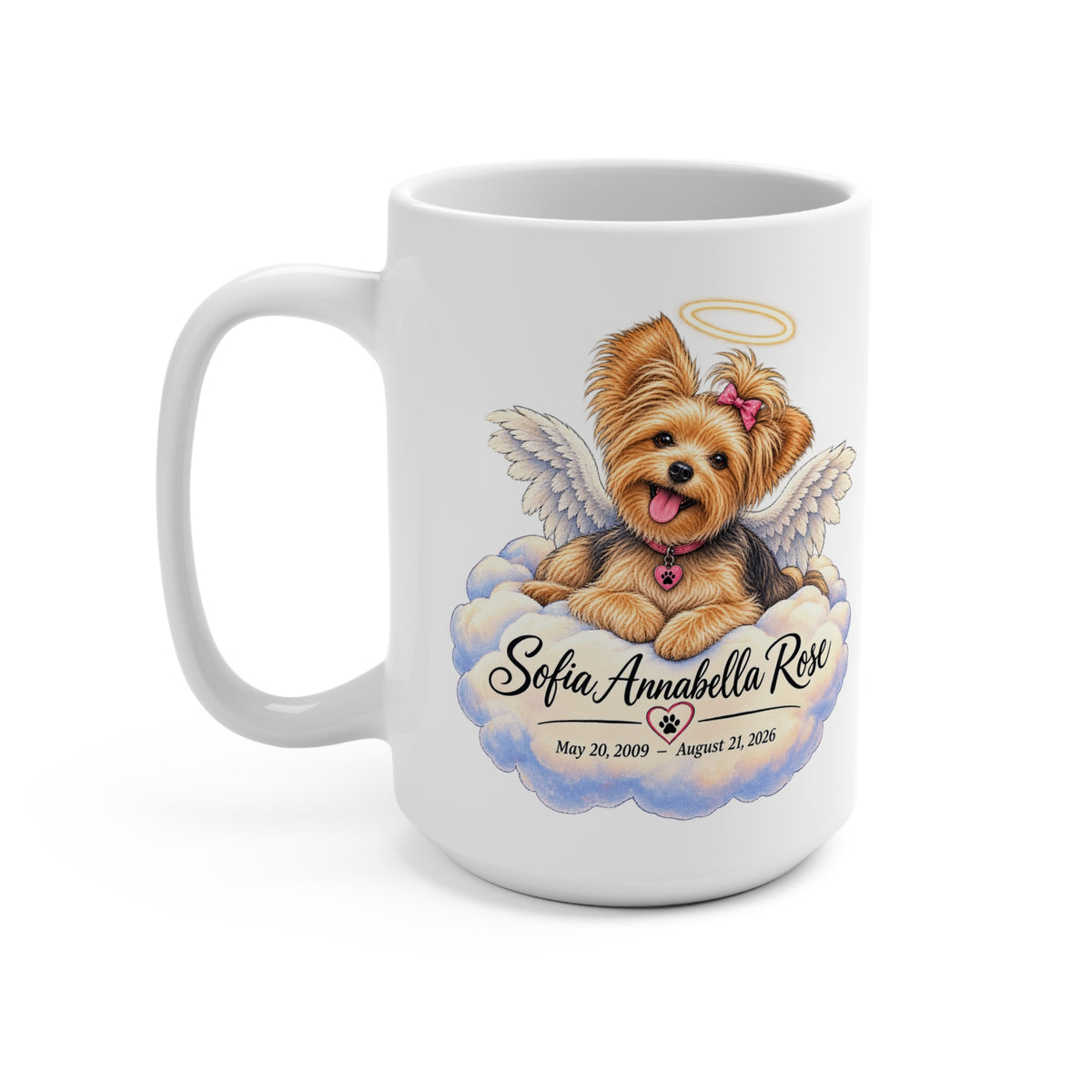 Sofie Memorial - Dog Memorial 15oz Mug