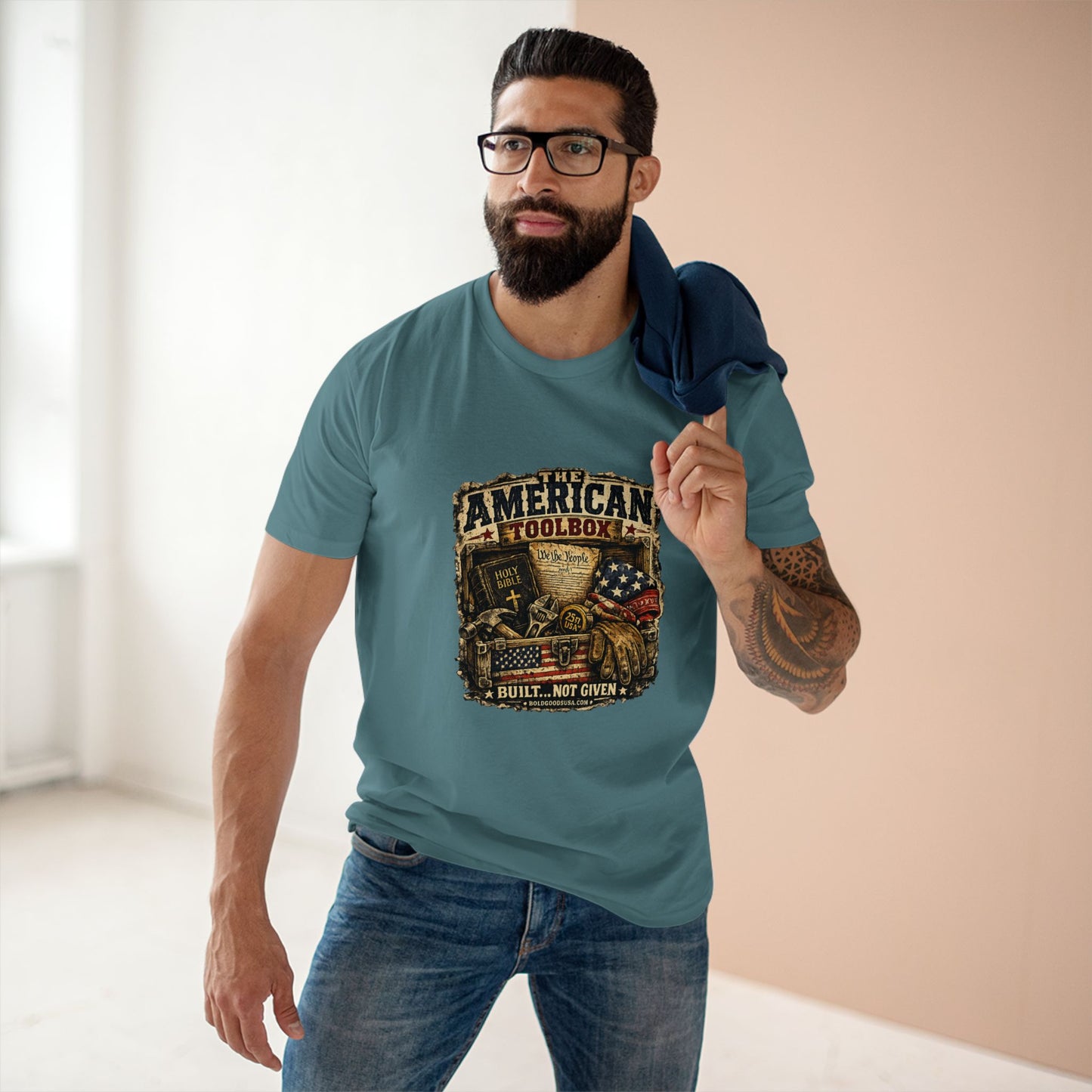 The American Toolbox – Patriotic Graphic T-Shirt | Front Print