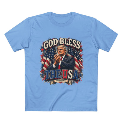 God Bless The USA – Patriotic Graphic T-Shirt | Front Print