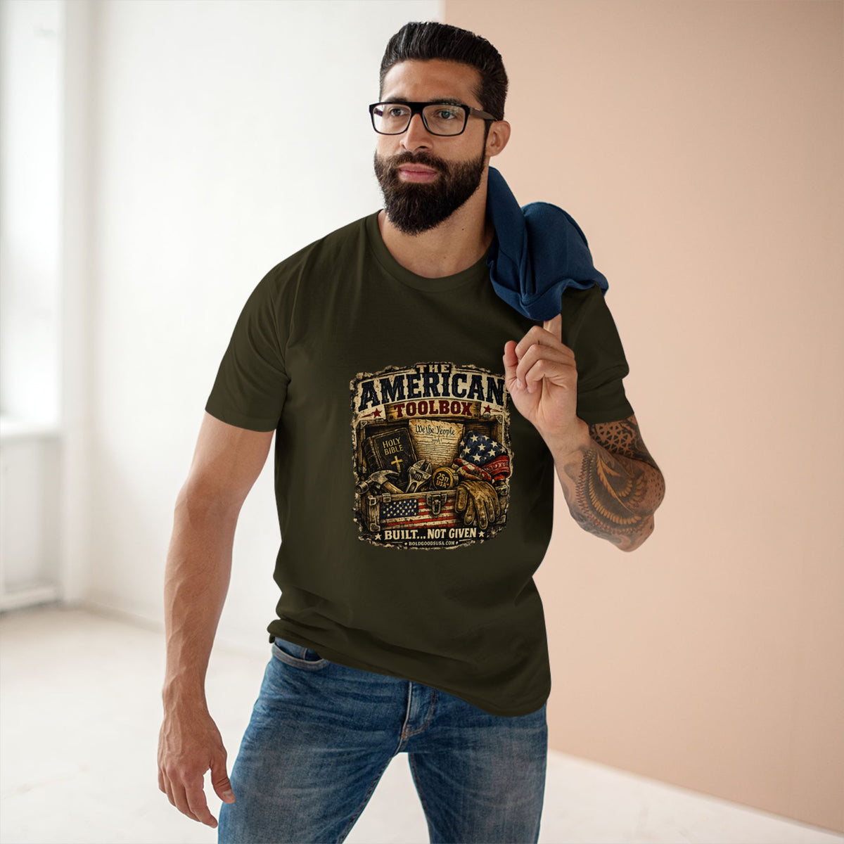 The American Toolbox – Patriotic Graphic T-Shirt | Front Print