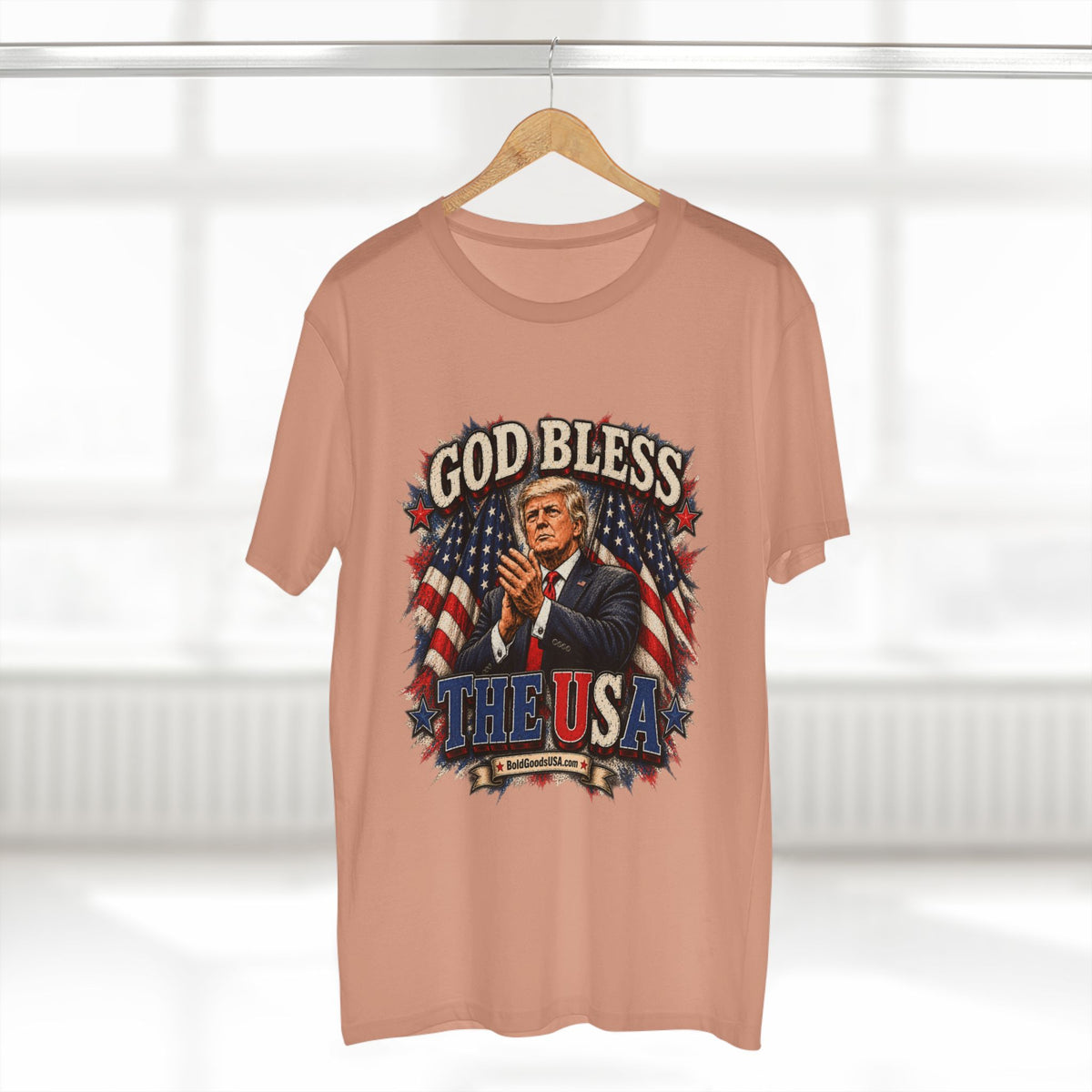God Bless The USA – Patriotic Graphic T-Shirt | Front Print