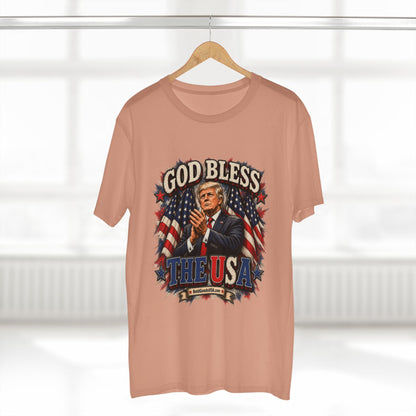 God Bless The USA – Patriotic Graphic T-Shirt | Front Print