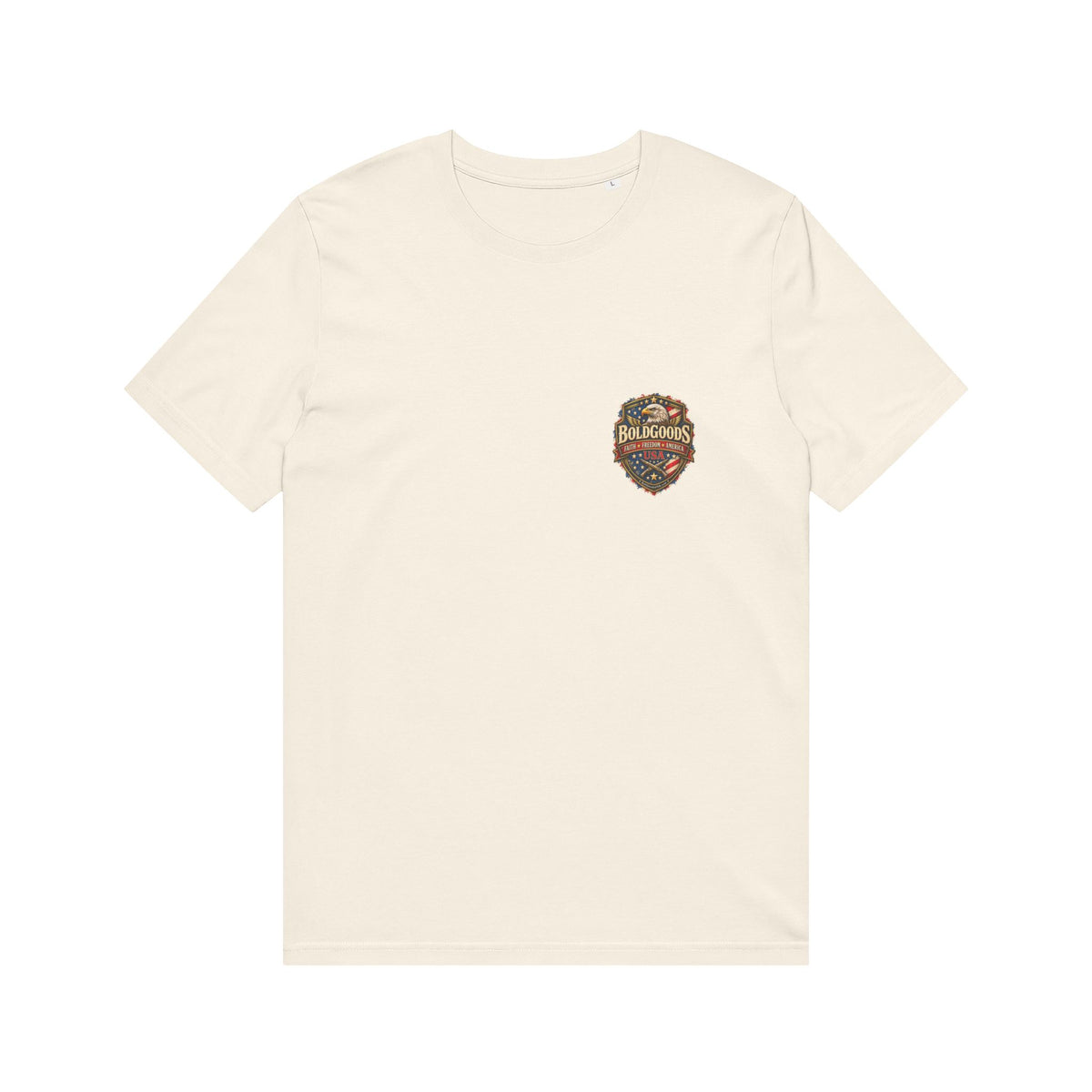 Blessed Is The Nation – Christian Patriotic Graphic T-Shirt | Back Print + Chest Logo