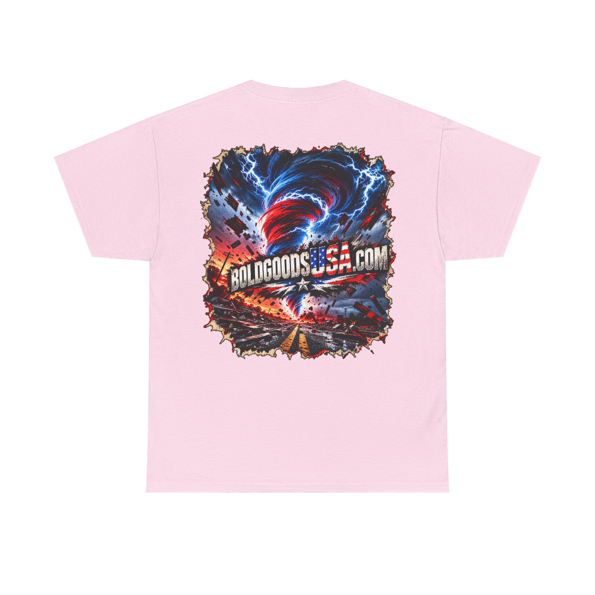 BoldGoodsUSA Twister– Patriotic T-Shirt | Back Print + Chest Logo