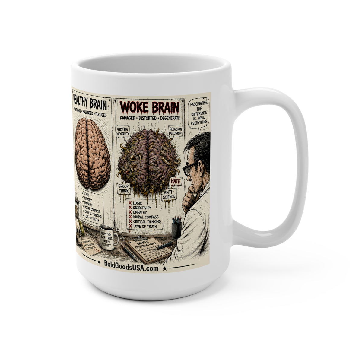 Woke Brain - Political Satire 15oz Mug