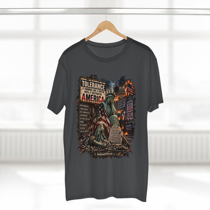 Tolerance – Political Satire Graphic T-Shirt | Front Print