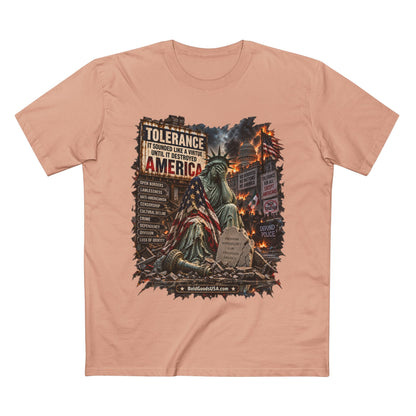 Tolerance – Political Satire Graphic T-Shirt | Front Print