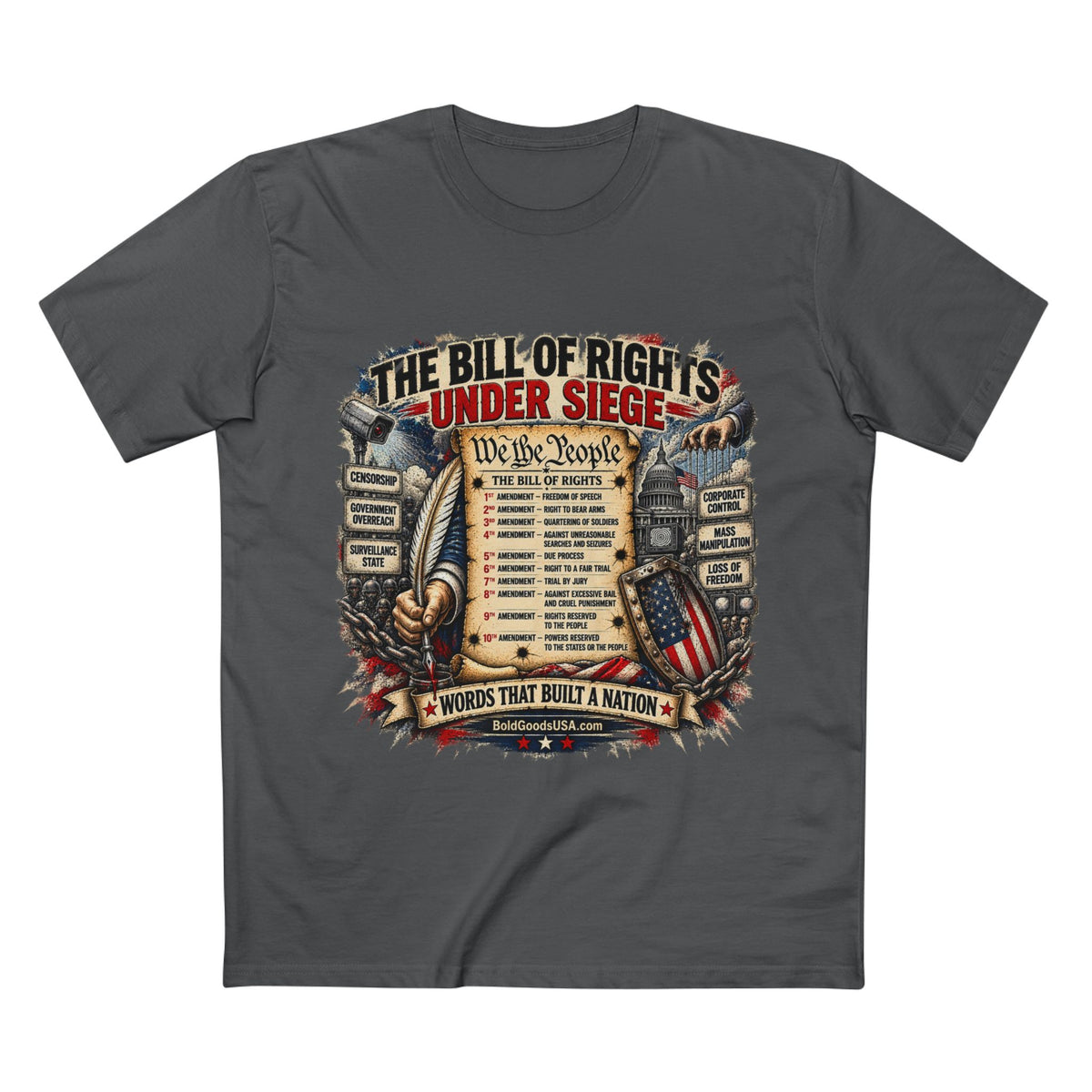 Bill of Rights - Political T-Shirt | Front Print