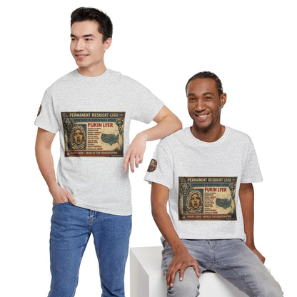 Fukin Lyer – Political Satire Graphic T-Shirt | Front Print + Sleeve Logo