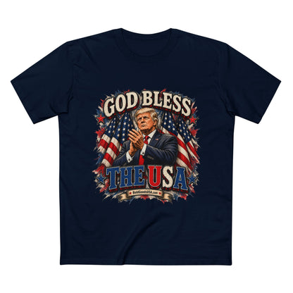 God Bless The USA – Patriotic Graphic T-Shirt | Front Print