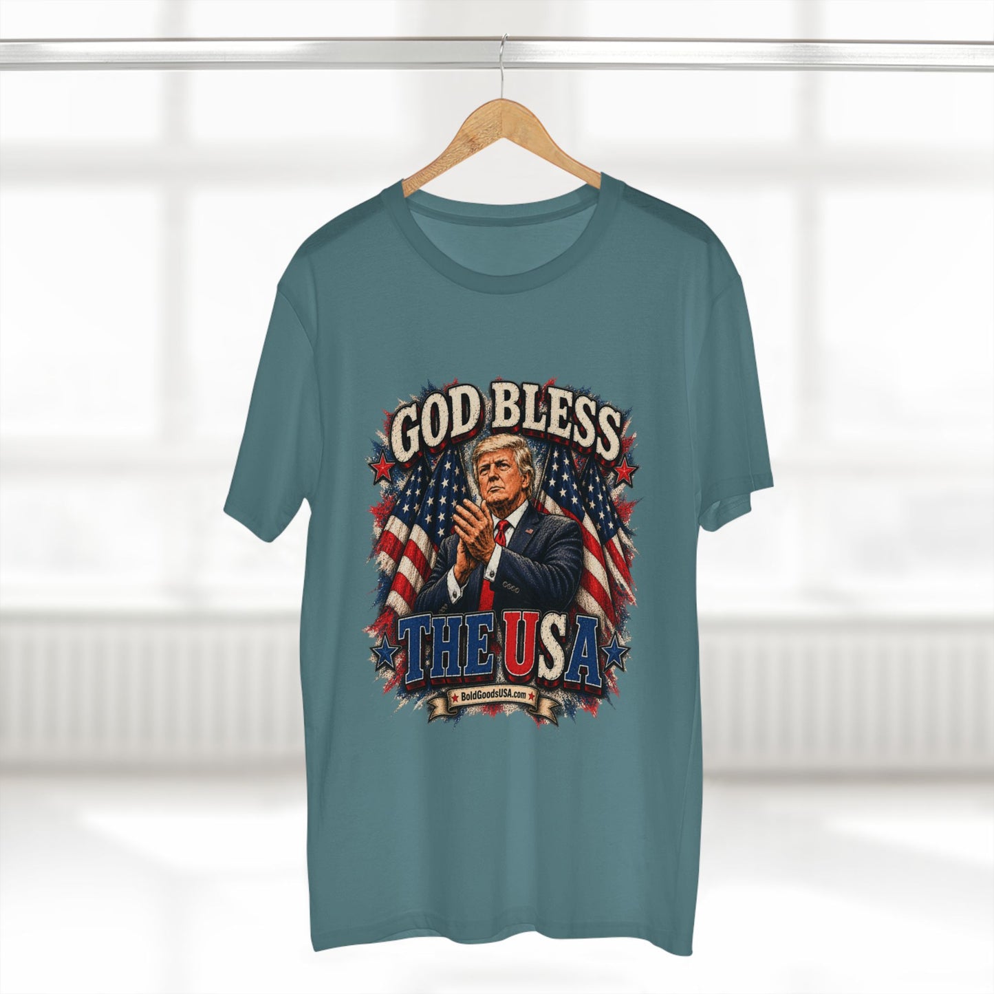 God Bless The USA – Patriotic Graphic T-Shirt | Front Print
