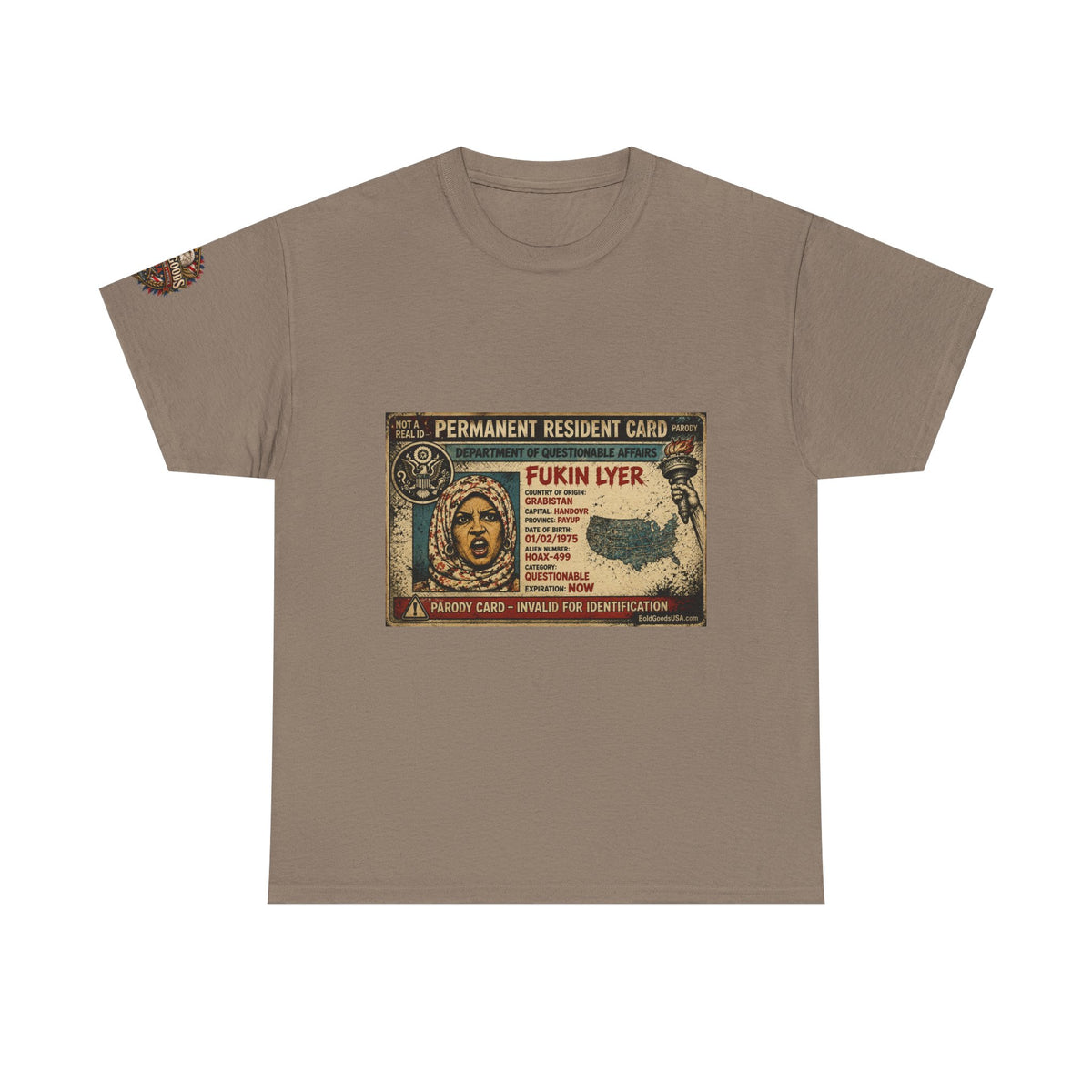 Fukin Lyer – Political Satire Graphic T-Shirt | Front Print + Sleeve Logo
