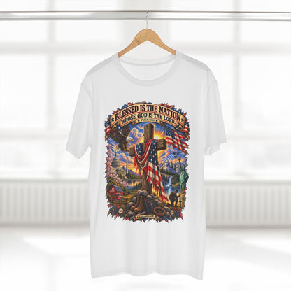Blessed Is The Nation –  Graphic T-Shirt | Front Print
