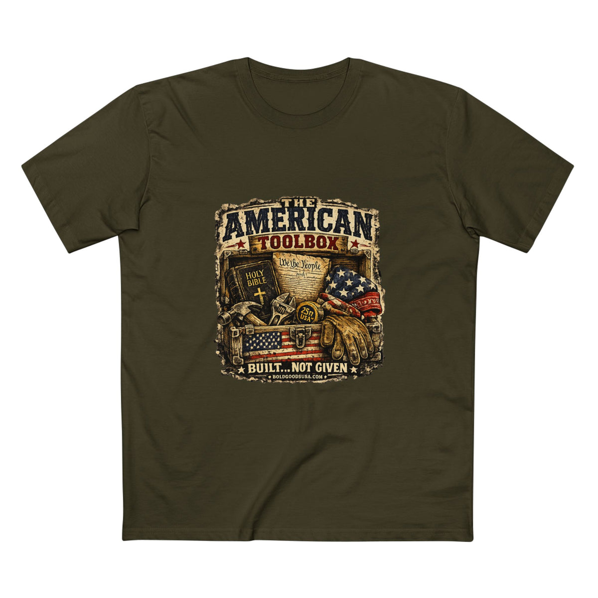 The American Toolbox – Patriotic Graphic T-Shirt | Front Print