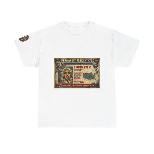 Fukin Lyer – Political Satire Graphic T-Shirt | Front Print + Sleeve Logo