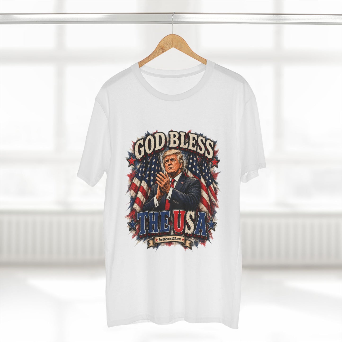 God Bless The USA – Patriotic Graphic T-Shirt | Front Print
