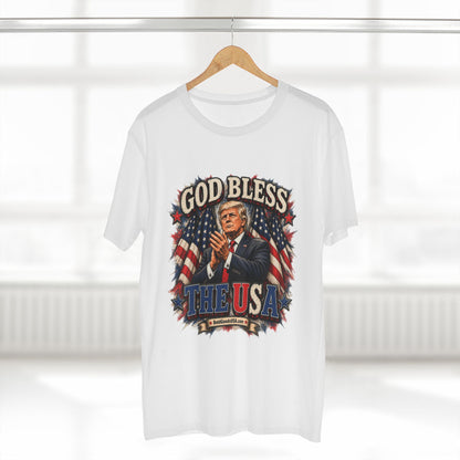 God Bless The USA – Patriotic Graphic T-Shirt | Front Print
