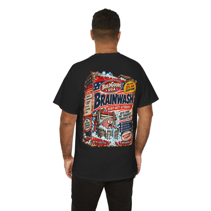 BG Brainwash – Political Satire T-Shirt | Back Print + Chest Logo