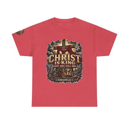 Christ is King –  Graphic T-Shirt | Front Print + Sleeve Logo