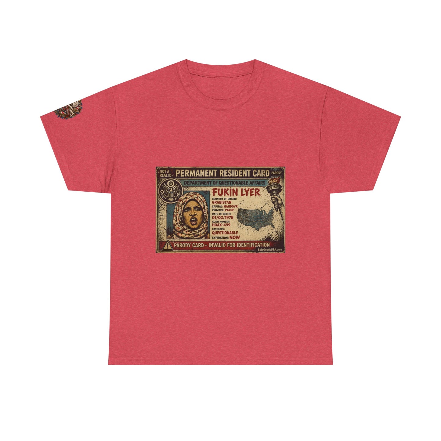 Fukin Lyer – Political Satire Graphic T-Shirt | Front Print + Sleeve Logo