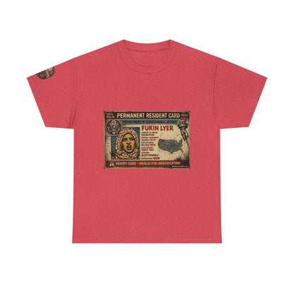 Fukin Lyer – Political Satire Graphic T-Shirt | Front Print + Sleeve Logo