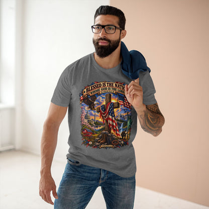 Blessed Is The Nation –  Graphic T-Shirt | Front Print
