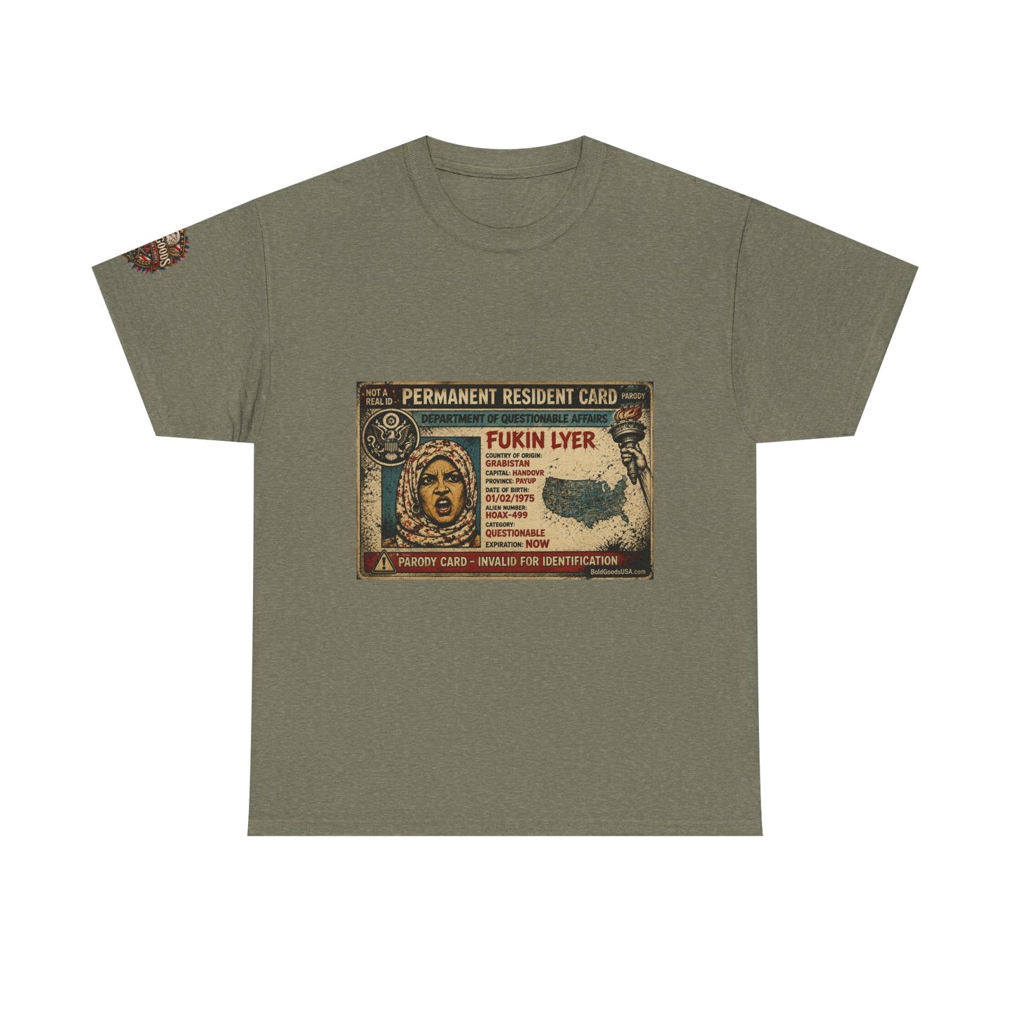 Fukin Lyer – Political Satire Graphic T-Shirt | Front Print + Sleeve Logo