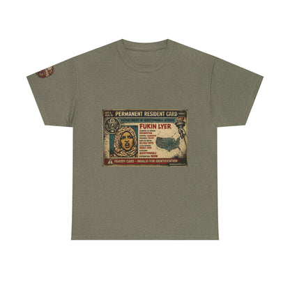 Fukin Lyer – Political Satire Graphic T-Shirt | Front Print + Sleeve Logo