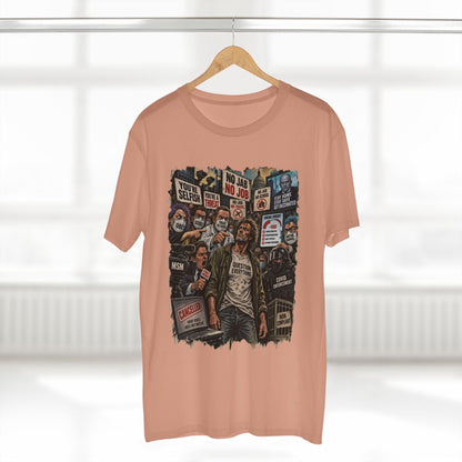 Question Everything – Political Satire Graphic T-Shirt | Front Print