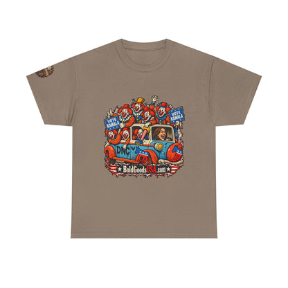 Vote Kamala Graphic T-Shirt | Front Print + Sleeve Logo