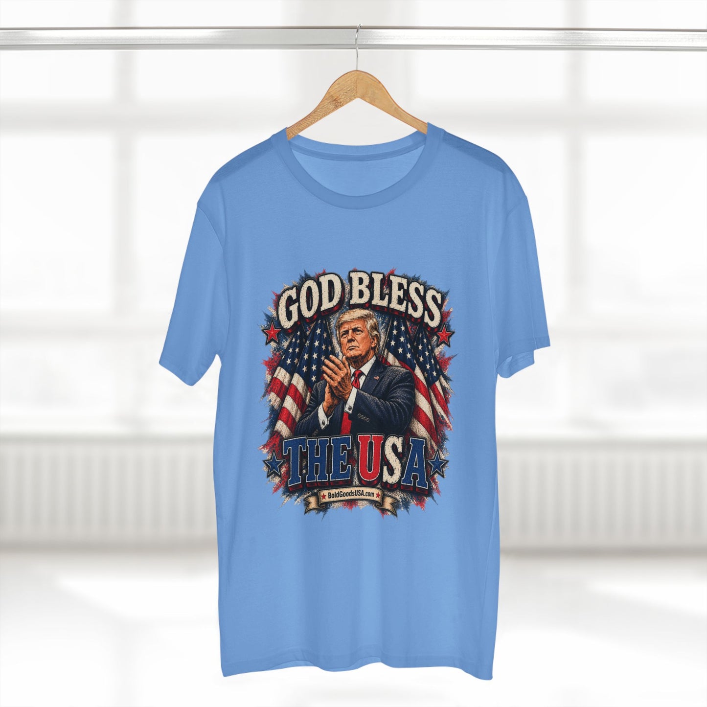 God Bless The USA – Patriotic Graphic T-Shirt | Front Print