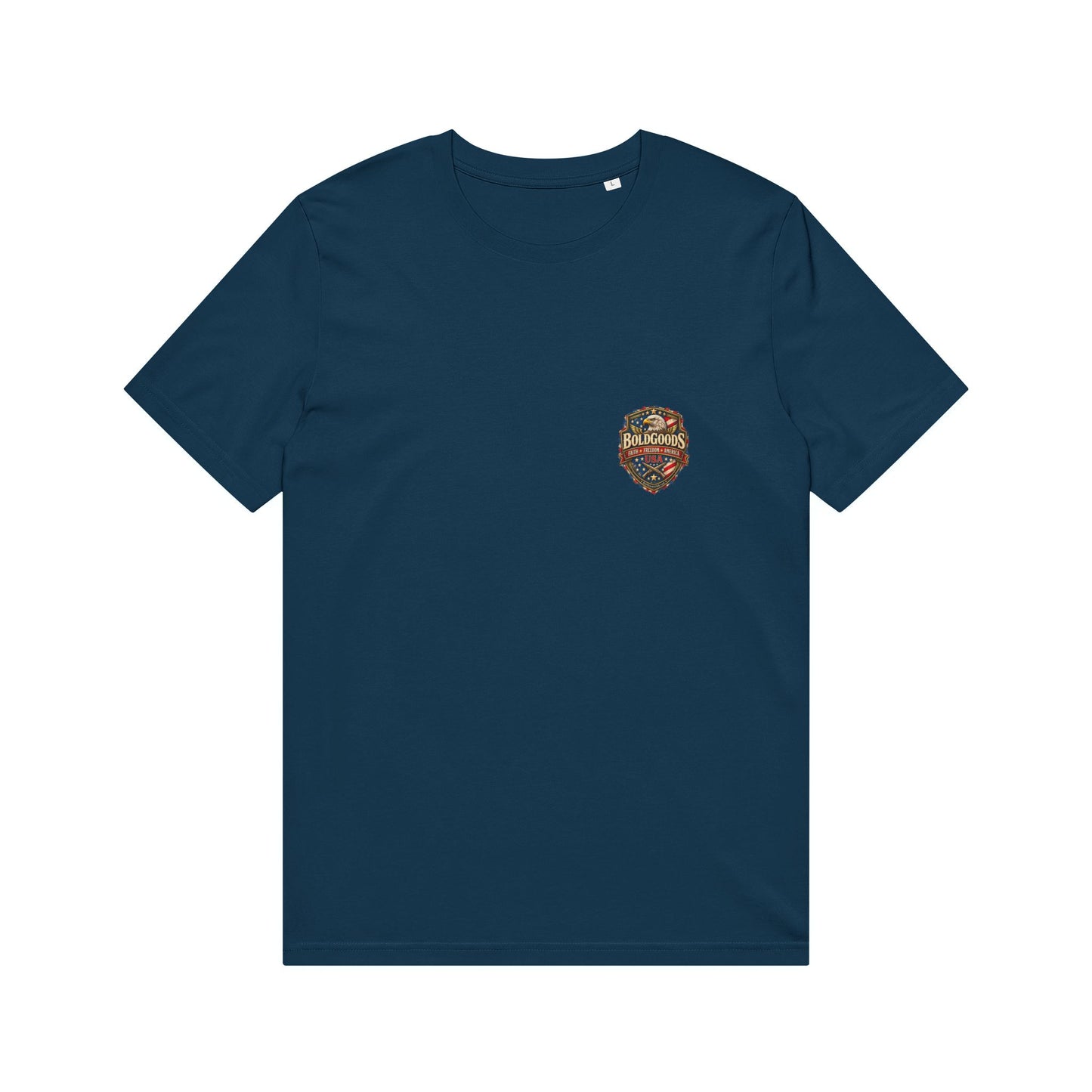 America Unleashed – Patriotic Graphic T-Shirt | Back Print + Chest Logo
