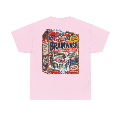 BG Brainwash – Political Satire T-Shirt | Back Print + Chest Logo