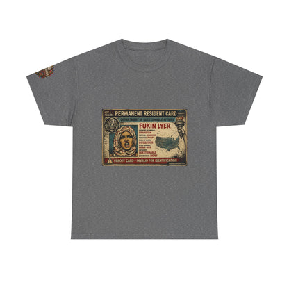 Fukin Lyer – Political Satire Graphic T-Shirt | Front Print + Sleeve Logo