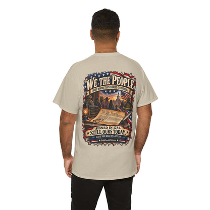 We the People – Patriotic T-Shirt | Back Print + Chest Logo