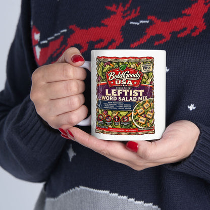 Leftist Word Salad – Political Satire  11 oz / 15 oz Mug