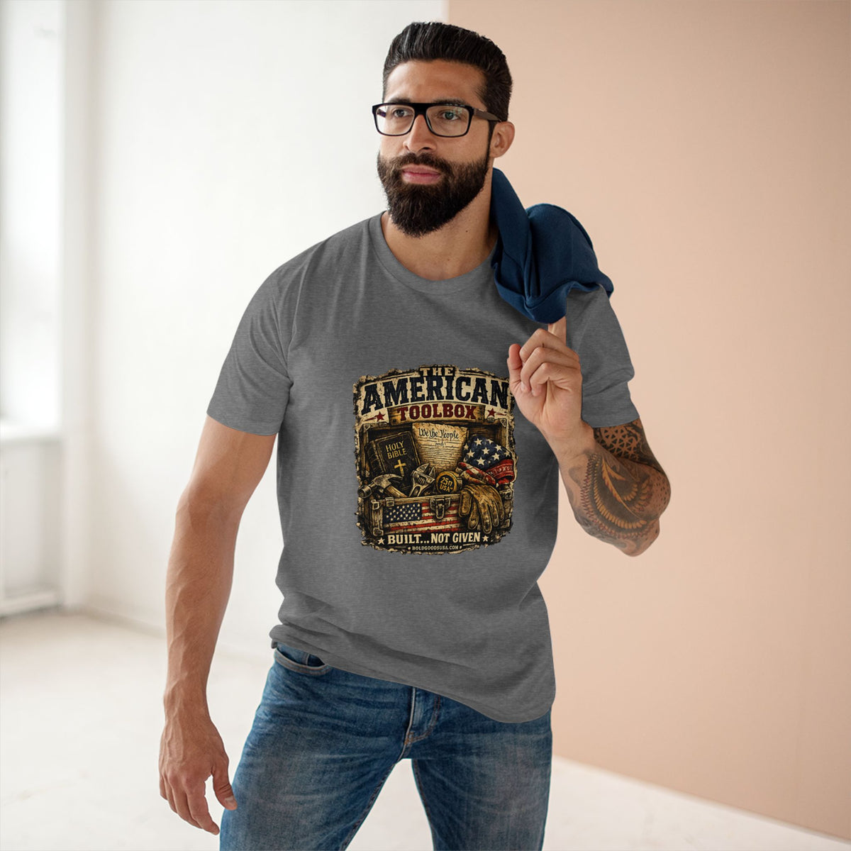 The American Toolbox – Patriotic Graphic T-Shirt | Front Print