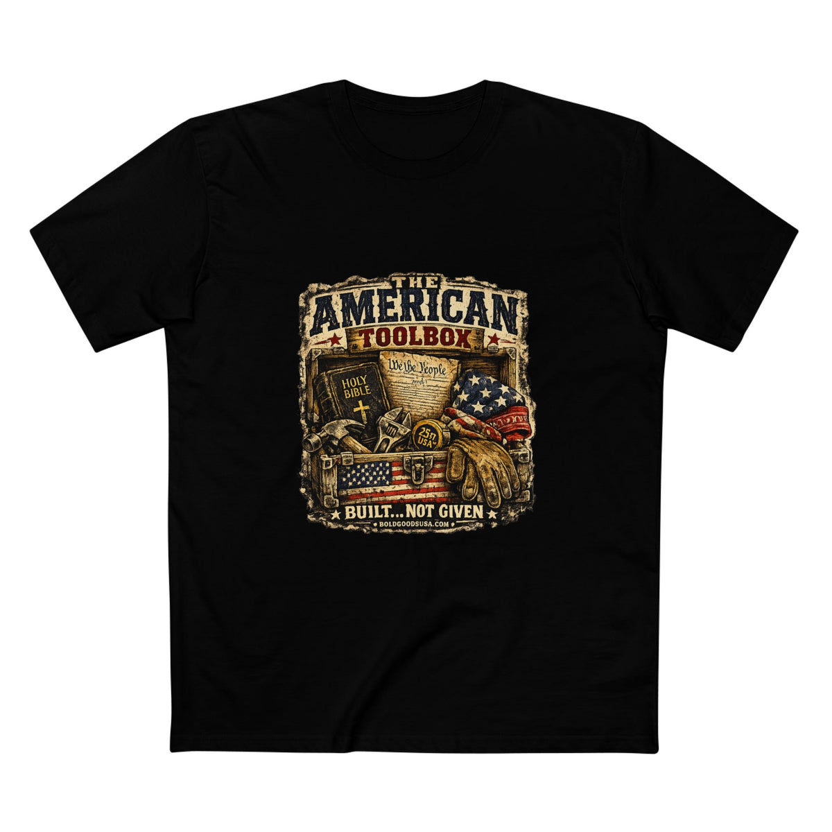 The American Toolbox – Patriotic Graphic T-Shirt | Front Print