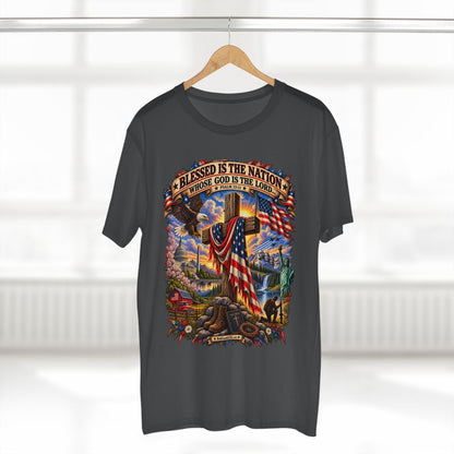 Blessed Is The Nation –  Graphic T-Shirt | Front Print