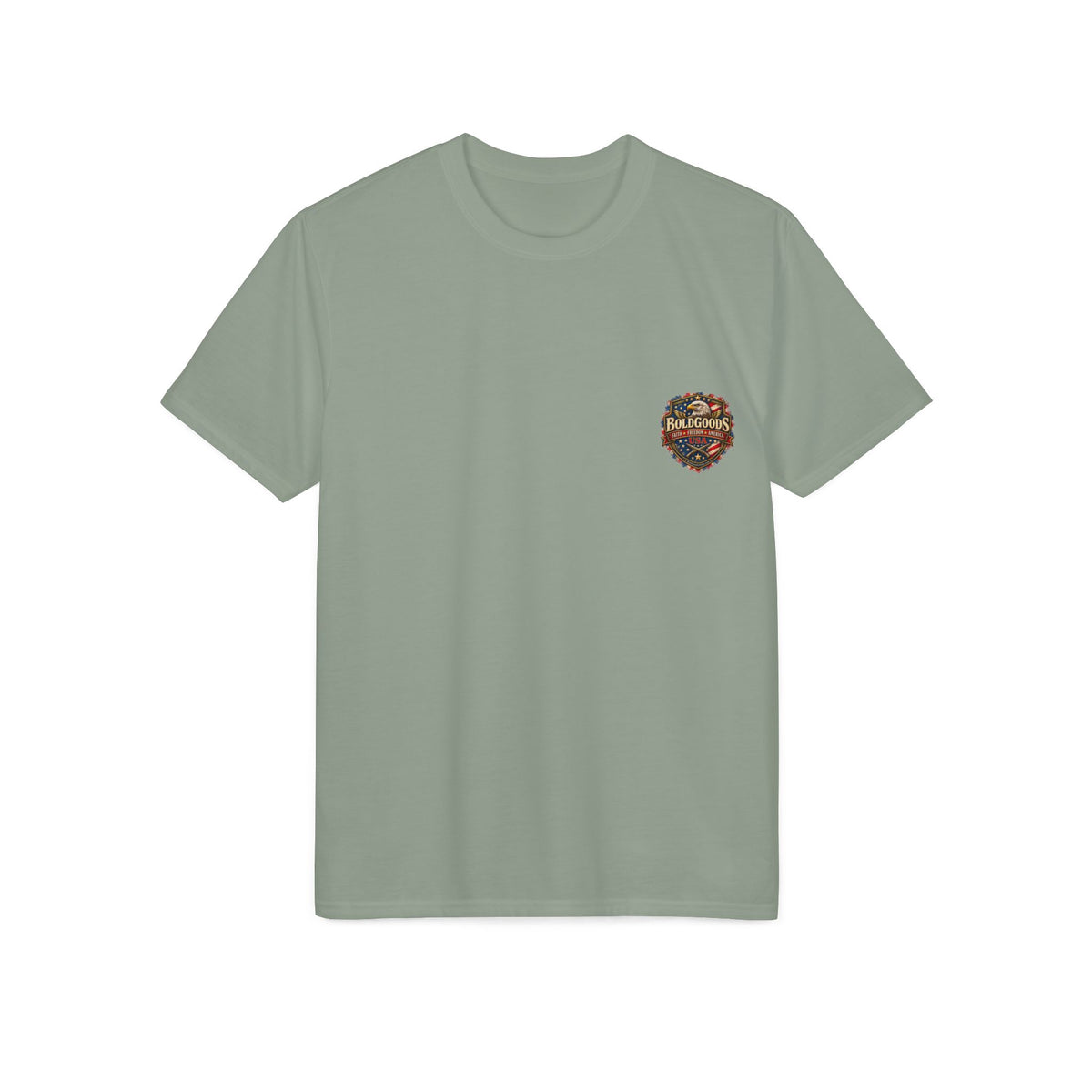 Liberty Survives When Defended – Patriotic Freedom Graphic T-Shirt | Back Print + Sleeve Logo