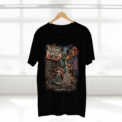 Tolerance – Political Satire Graphic T-Shirt | Front Print