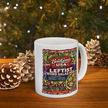 Leftist Word Salad – Political Satire  11 oz / 15 oz Mug