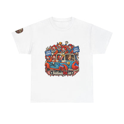 Vote Kamala Graphic T-Shirt | Front Print + Sleeve Logo