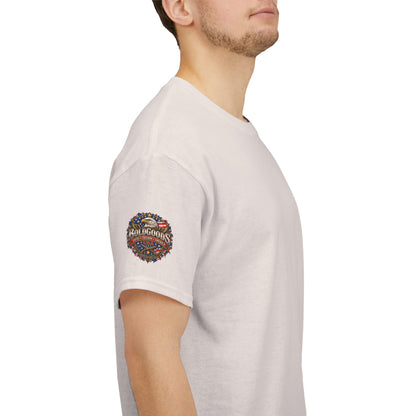 Faith, Freedom & Good Times – Men's Americana – Back Print + Sleeve Logo T-Shirt